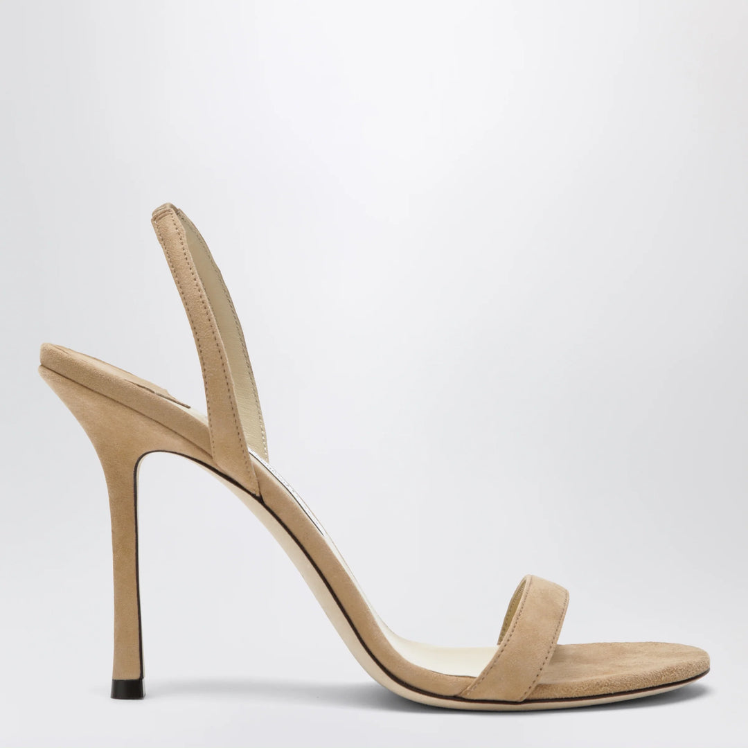 Jimmy Choo - Jenn 100 beige suede sandals