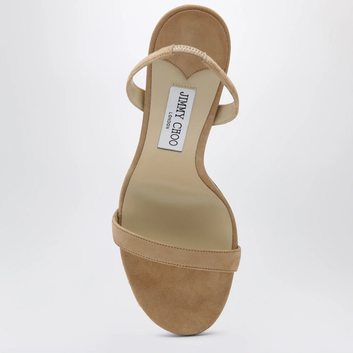 Jimmy Choo - Jenn 100 beige suede sandals