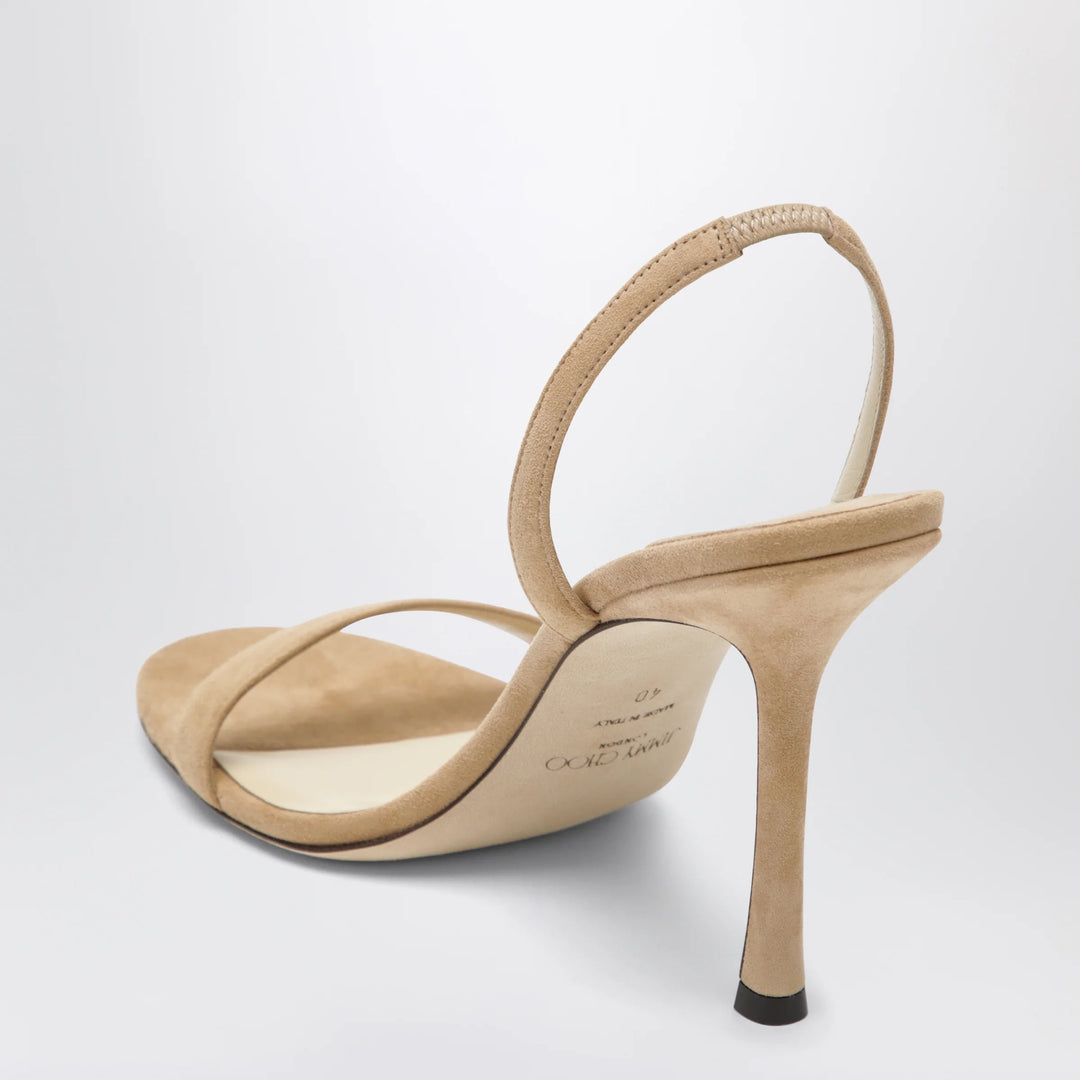Jimmy Choo - Jenn 100 beige suede sandals