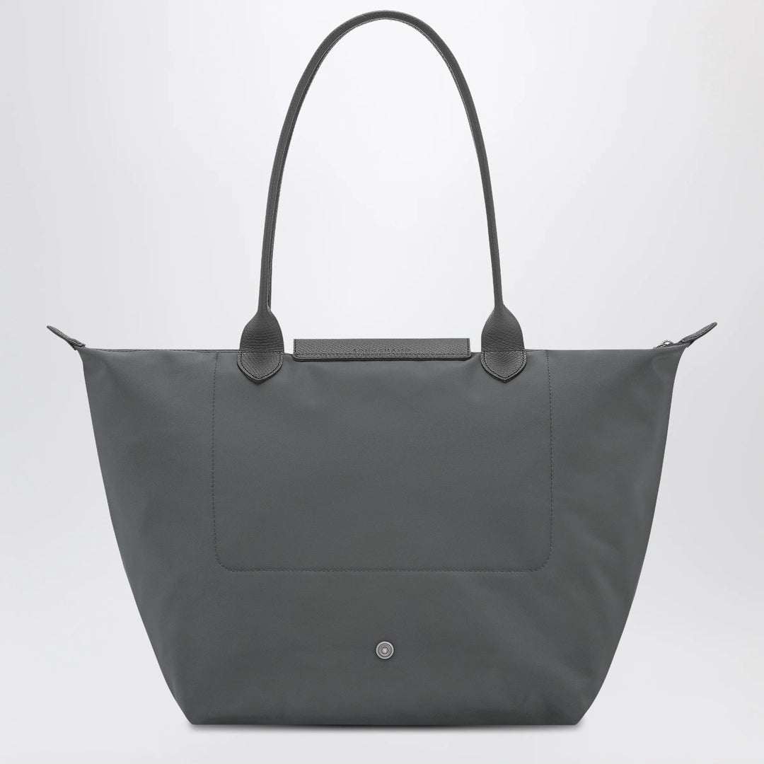 Longchamp - Anthracite grey shopping bag L Le Pliage One