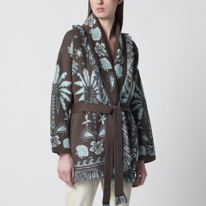Shirts & Tops Alanui - Echoes Of The Island brown/aquamarine cardigan - M Brand