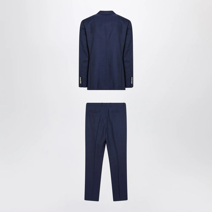 Brunello Cucinelli - Blue single-breasted wool suit