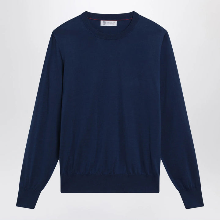 Brunello Cucinelli - Blue cotton sweater