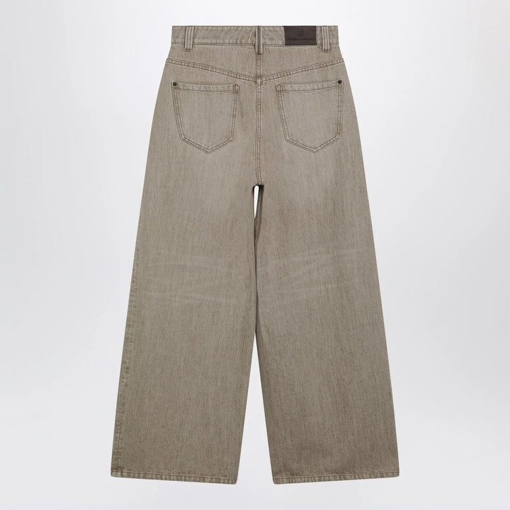 Brunello Cucinelli - Wide-leg desert-colored jeans