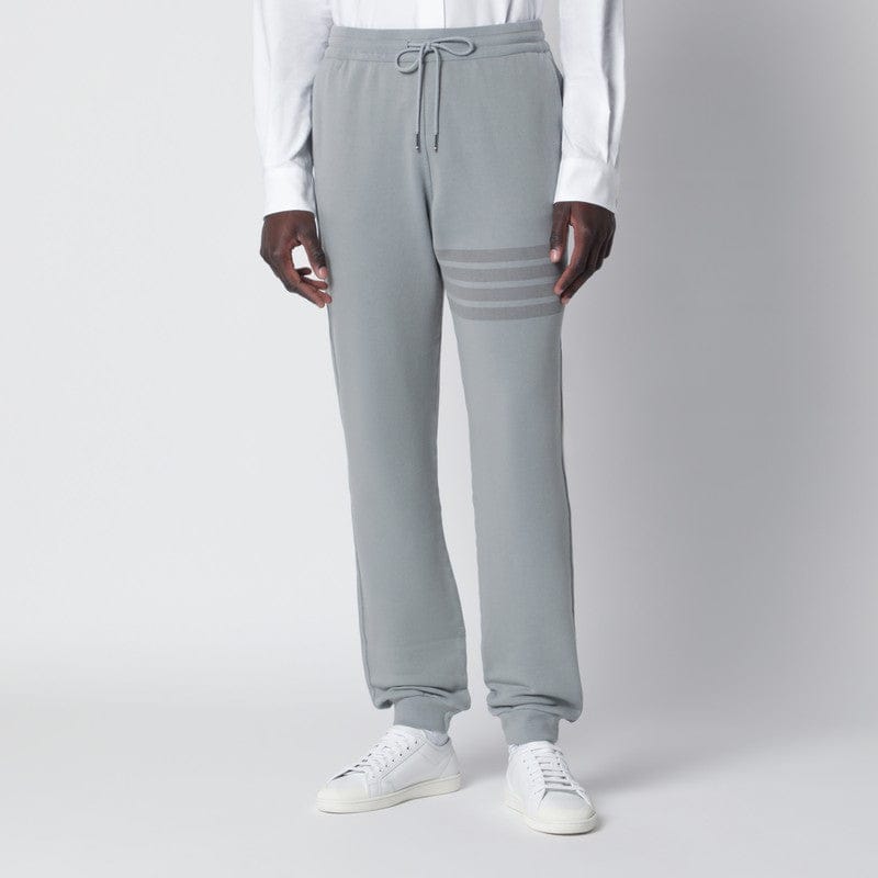 Pants Thom Browne - Grey cotton jogging trousers - 5 Brand