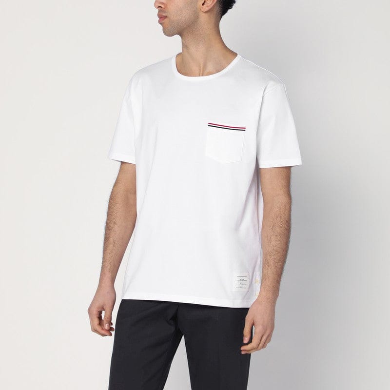 Shirts & Tops Thom Browne - White T-shirt in cotton - 3 Brand