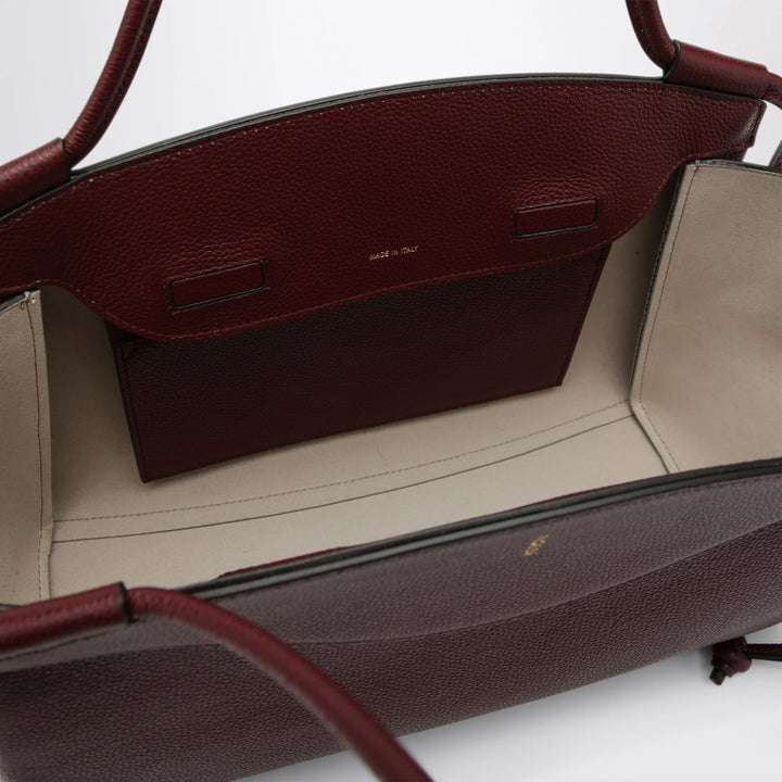 NOESI - Molly plum-colored bag in grained leather