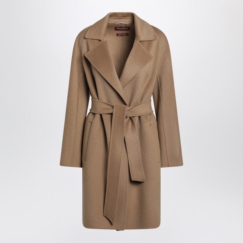 Coats & Jackets Max Mara Studio - Camel wrap coat in cashmere and wool - 44 IT Brand