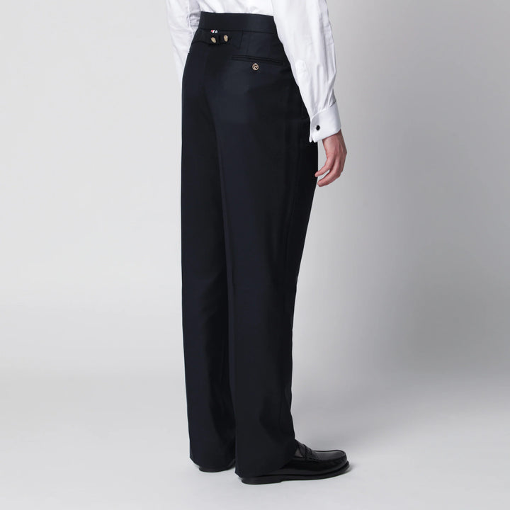 Thom Browne - Navy blue wool trousers