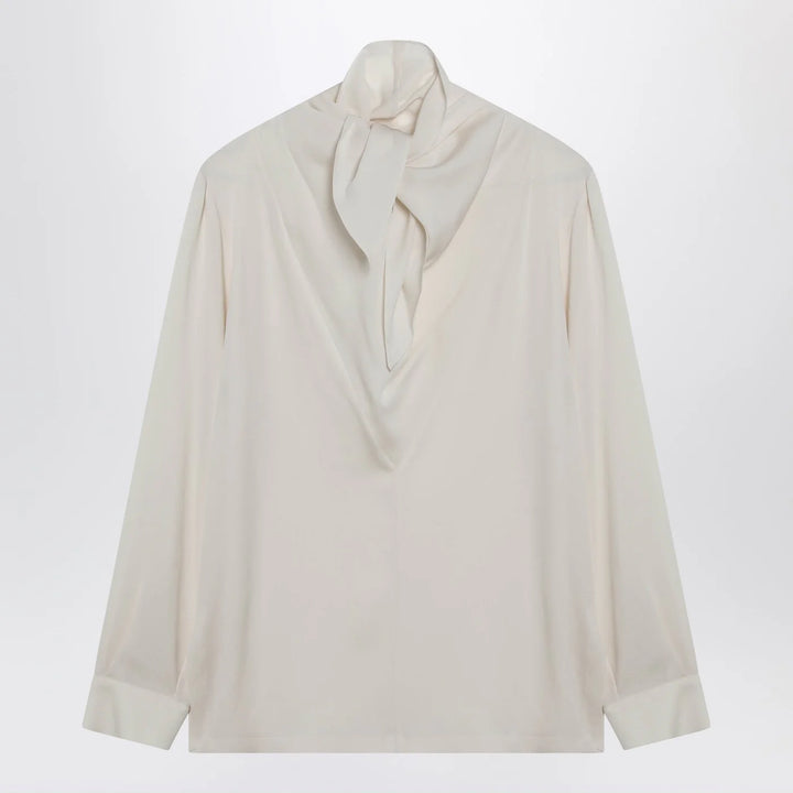 Max Mara - Ivory silk charmeuse blouse