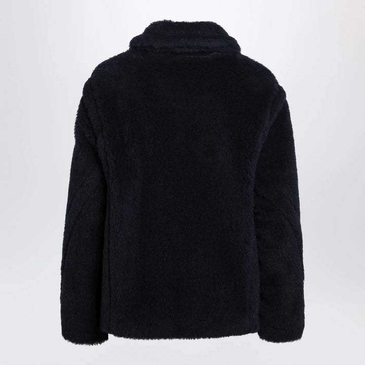 Max Mara - Navy faux-fur coat