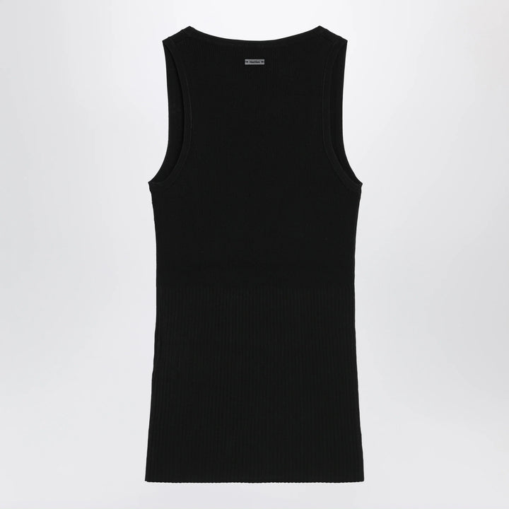 Max Mara - Black ribbed tank top
