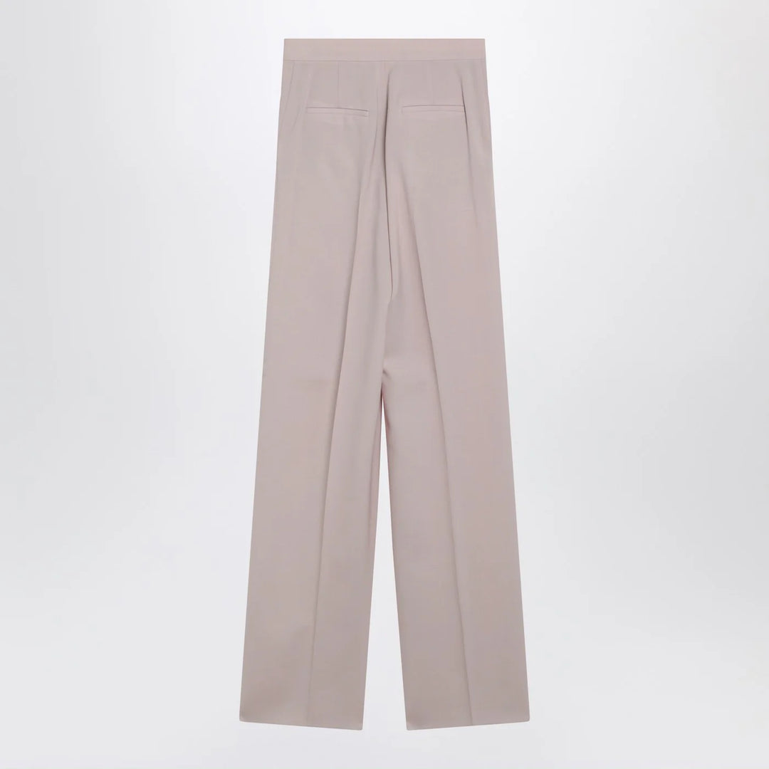 Max Mara - Rose-beige wide-leg trousers