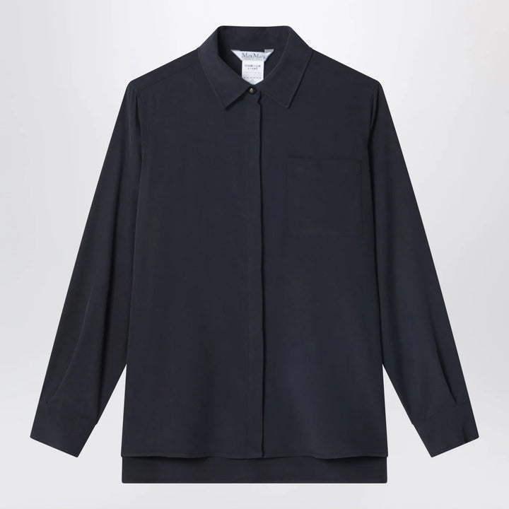 Max Mara - Blue silk shirt