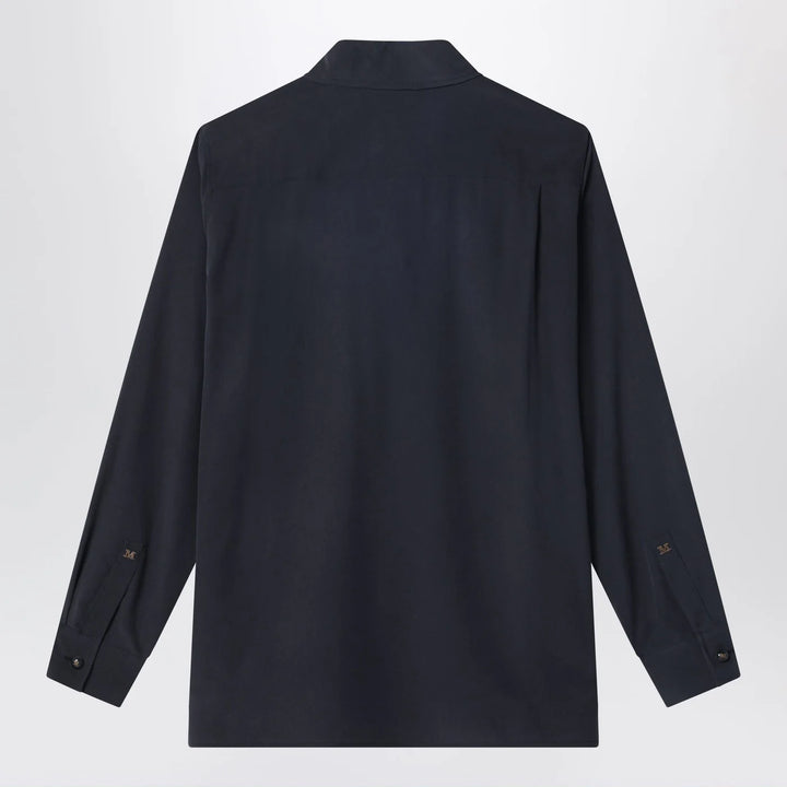 Max Mara - Blue silk shirt