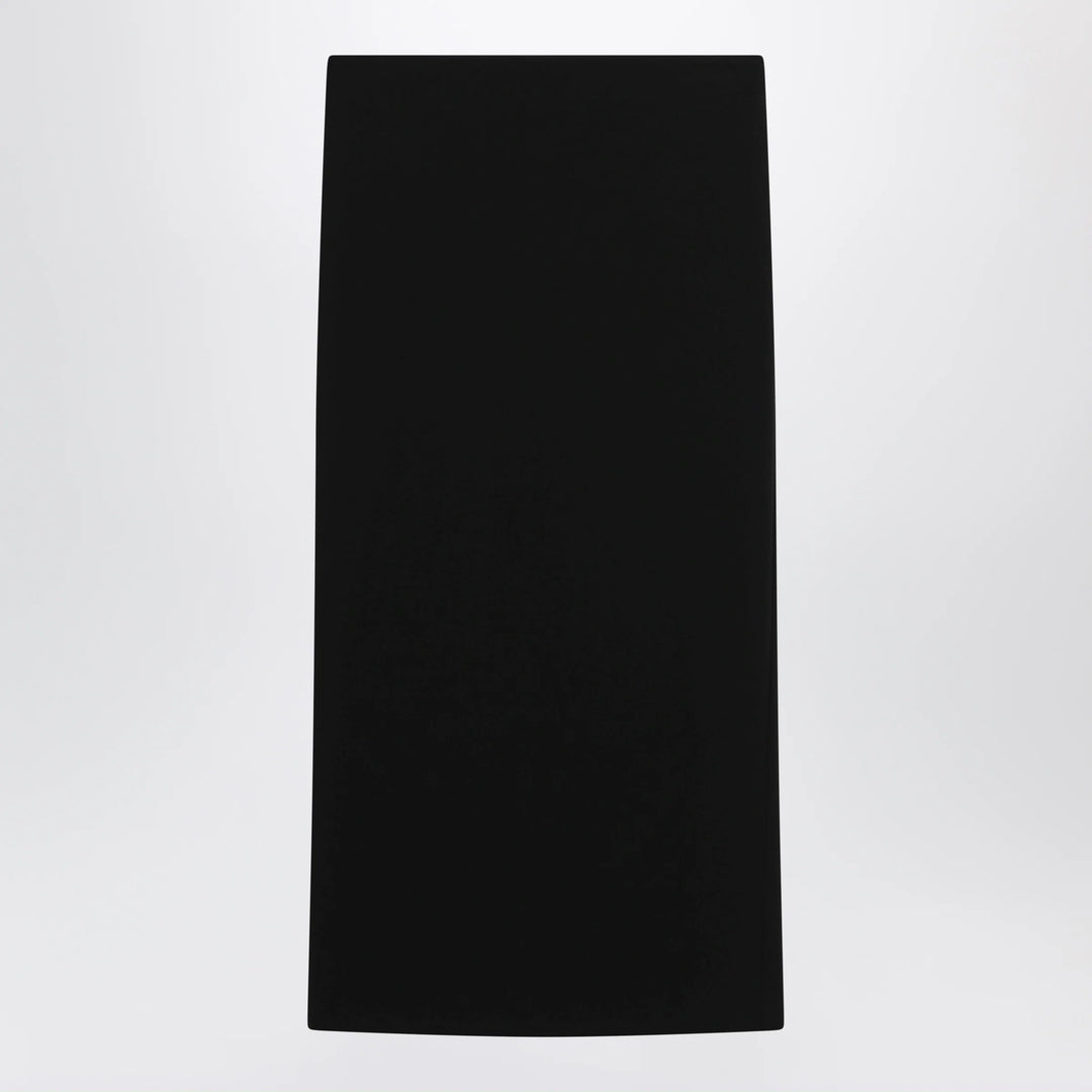 Max Mara - Midi skirt in compact crêpe jersey in black