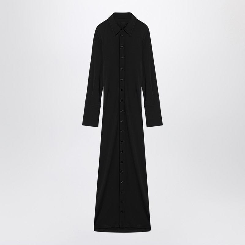Dresses Sportmax - Black shirt dress in viscose jersey - M Brand