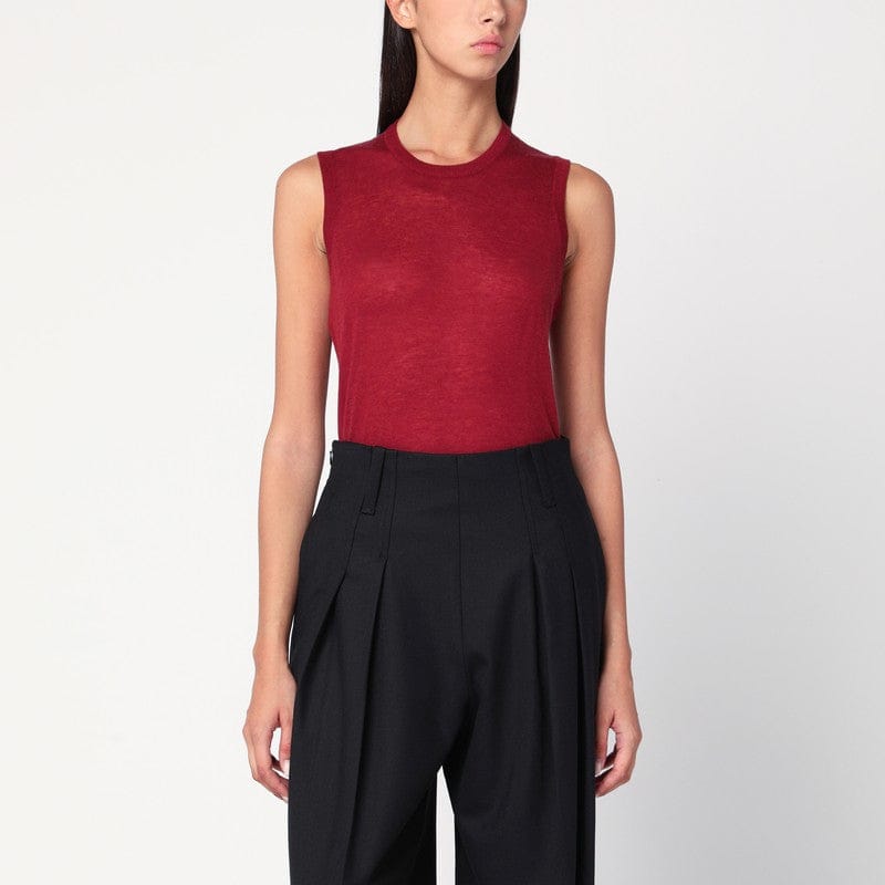 Shirts & Tops 6397 - Bordeaux semi-sheer tank top - L Brand