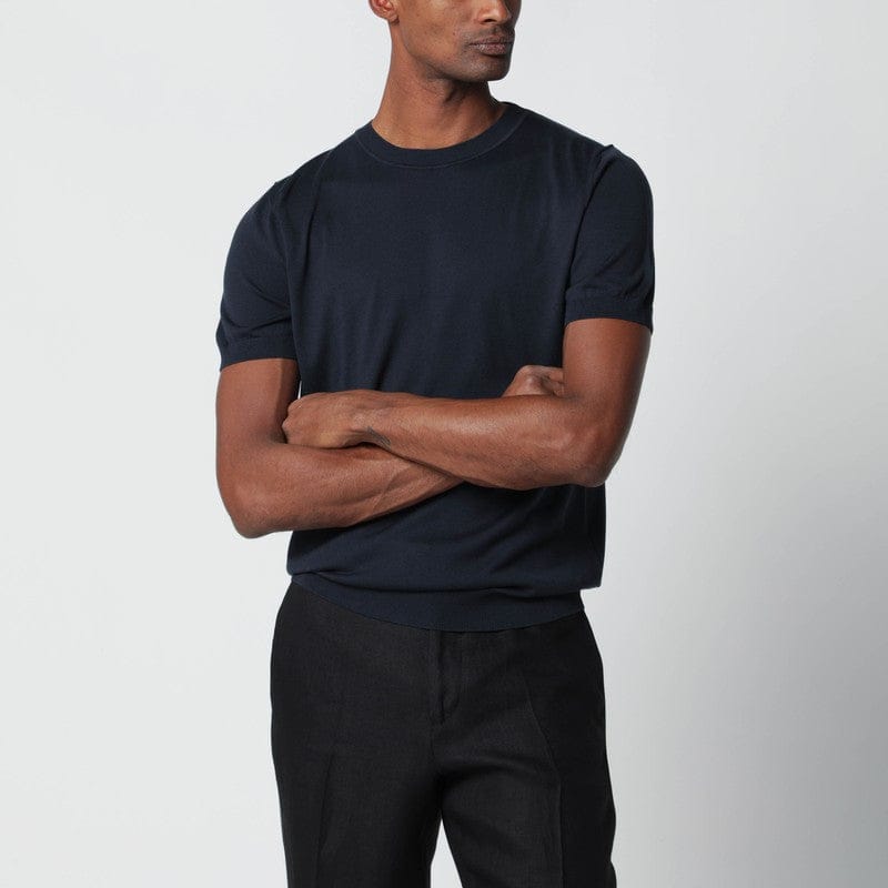 Shirts & Tops Lardini - Blue wool-blend knit - XXL Brand