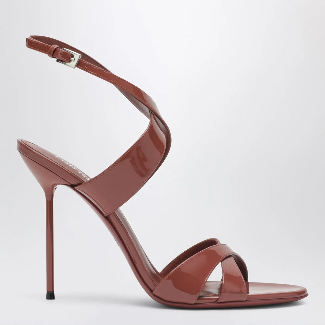 Paris Texas - Lidia sandals in Desert Rose patent leather