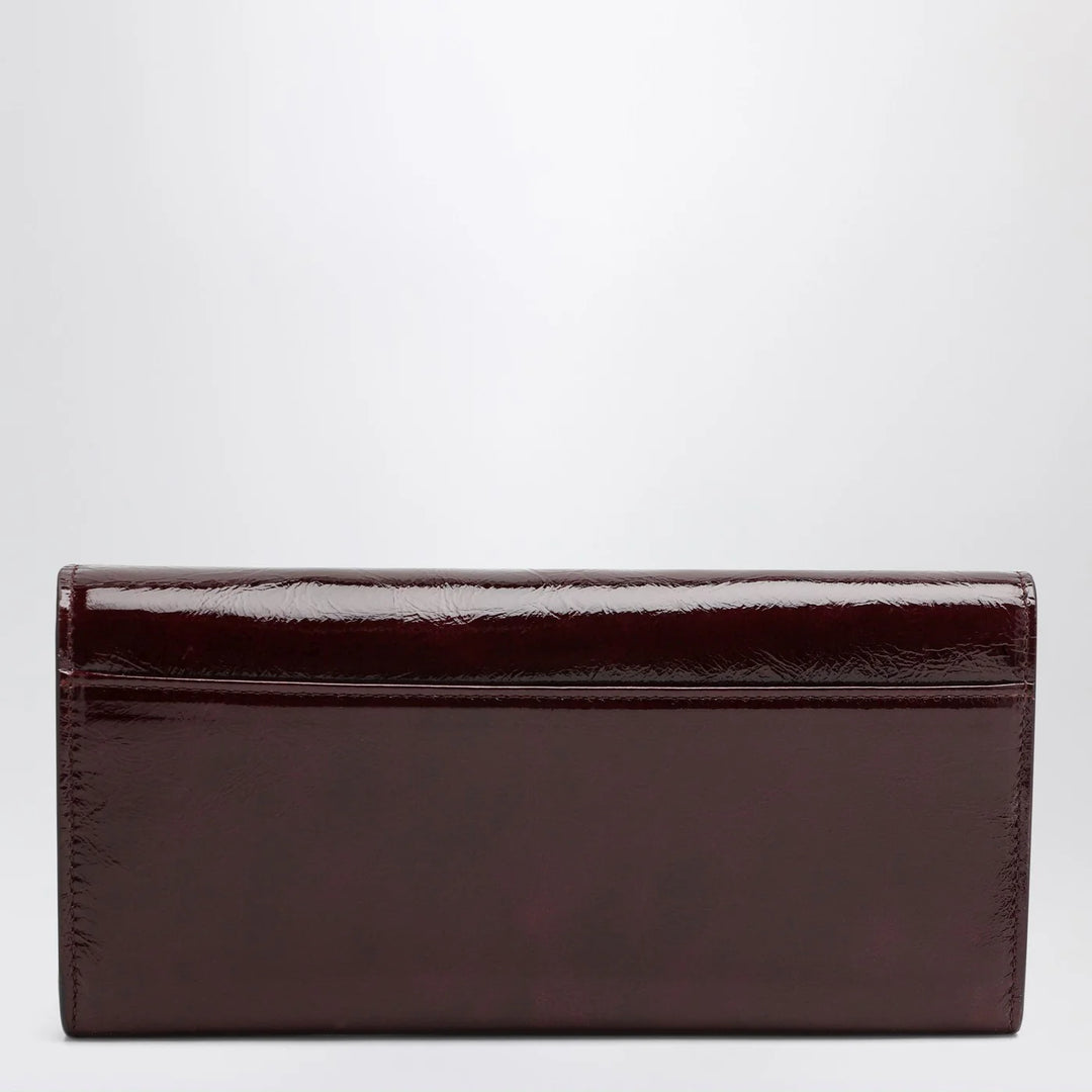 ROGER VIVIER - Belle Vivier dark violet patent leather wallet with chain