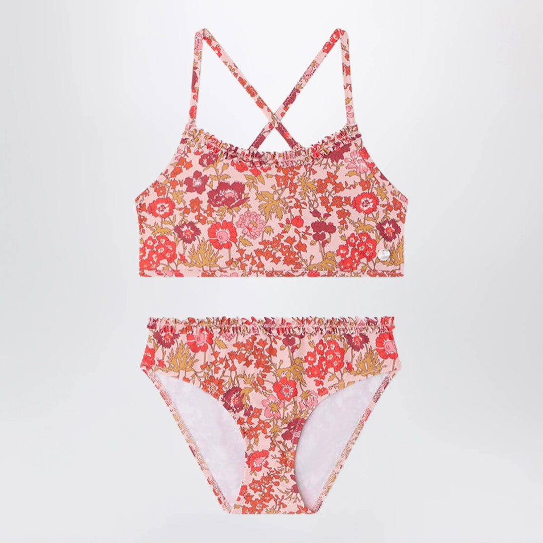 Bonpoint - Lais pink swimsuit in Liberty fabric