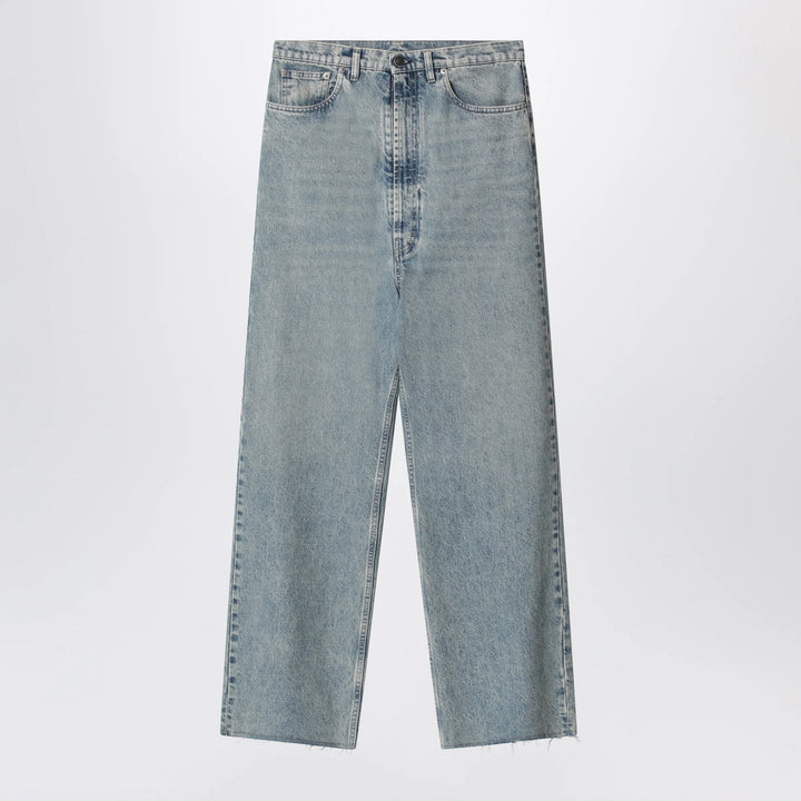 Maison Margiela - Wide-leg jeans in cotton in ice blue