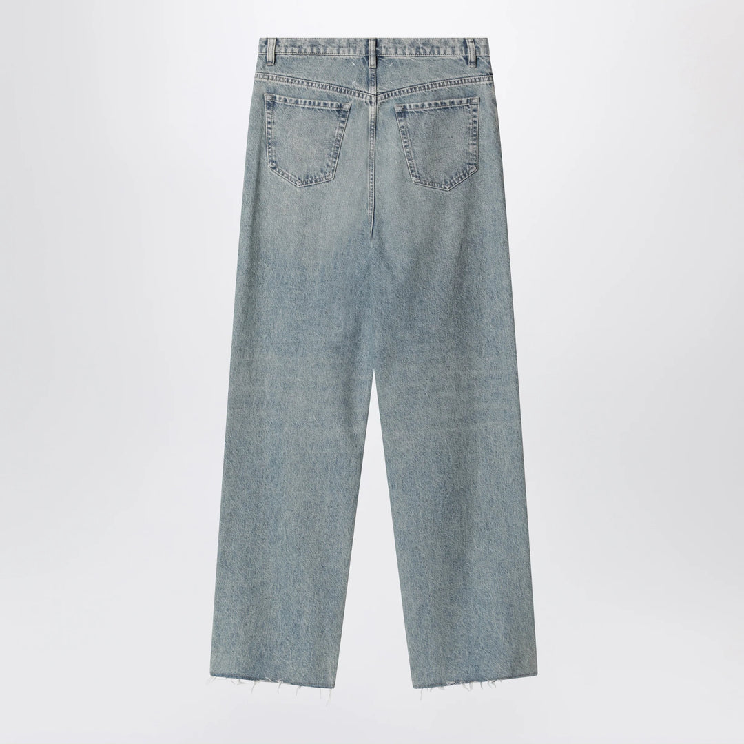 Maison Margiela - Wide-leg jeans in cotton in ice blue