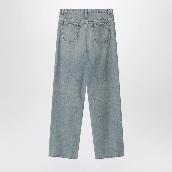 Maison Margiela - Wide-leg jeans in cotton in ice blue