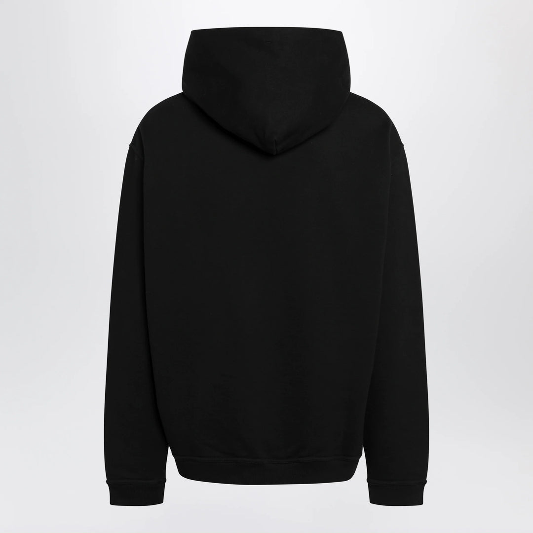 Maison Margiela - Black hoodie with reversed logo