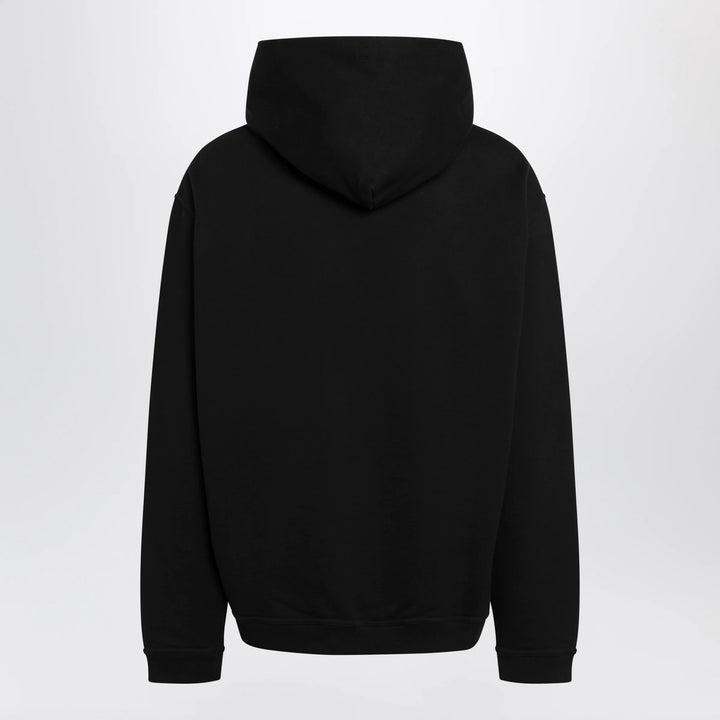 Maison Margiela - Black hoodie with reversed logo