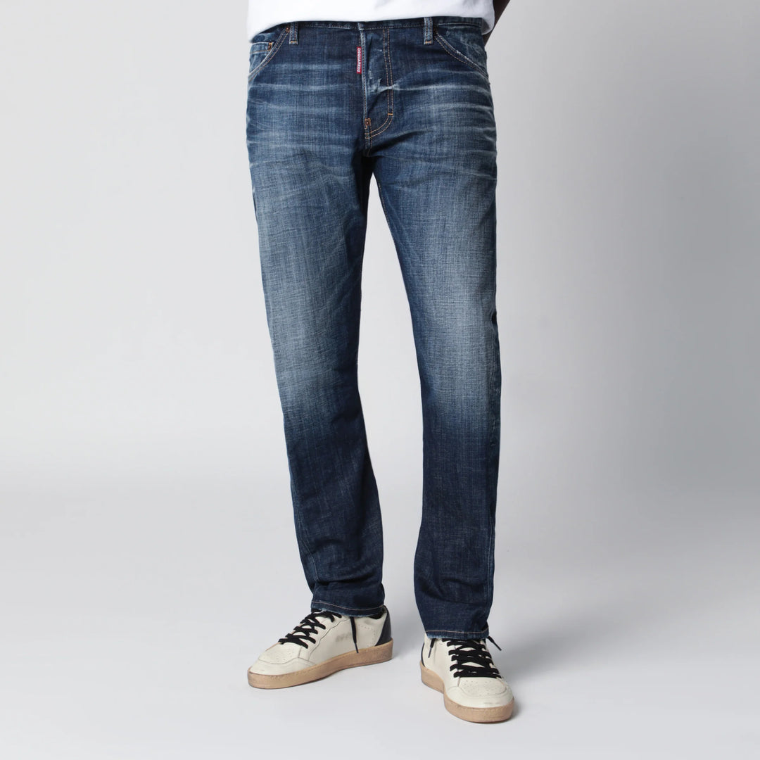 Dsquared2 - Blue washed-effect jeans