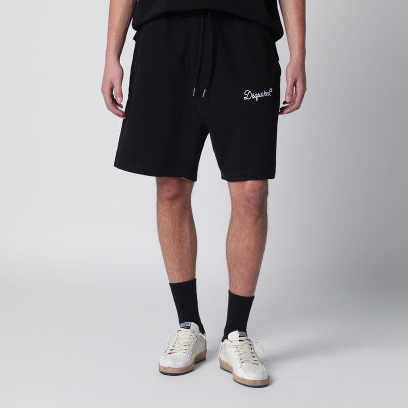 Shorts Dsquared2 - Black relaxed-fit cotton shorts - S Brand