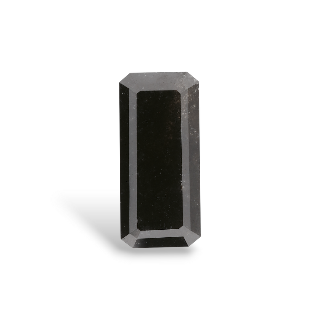 2.36 Carat Natural Black Emerald Diamond GIA