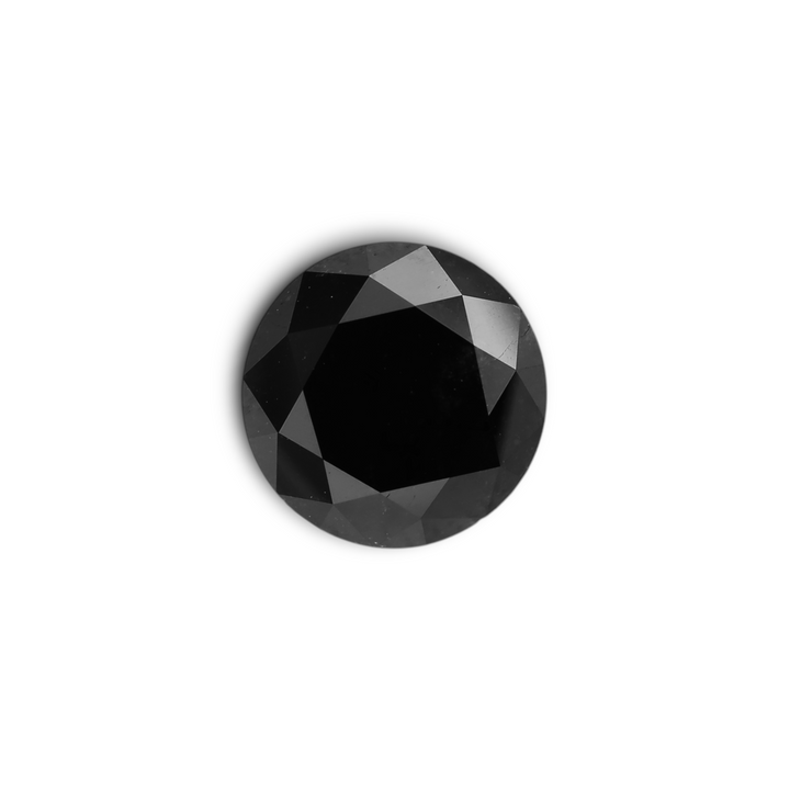 3.13 Carat Black Round Diamond