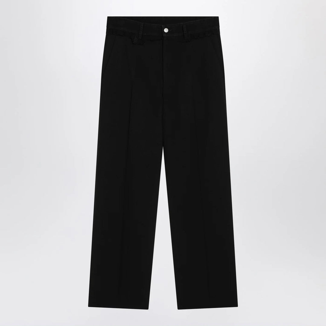 MM6 Maison Margiela - Black wool-blend trousers
