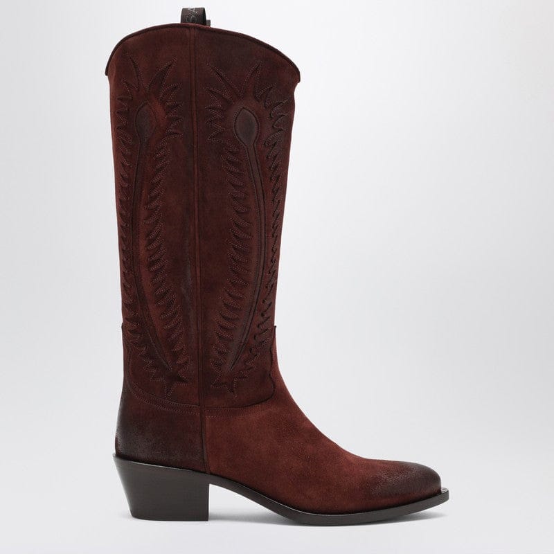 Shoes Sartore - Brown suede Frida western boot - 36,5 IT Brand