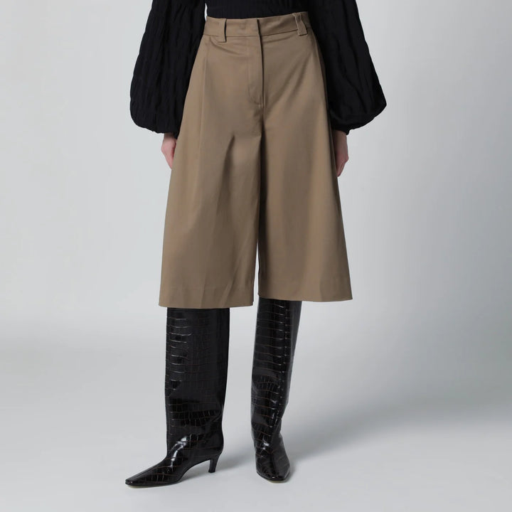 TheLatest - Cognac cotton Dakota bermuda shorts
