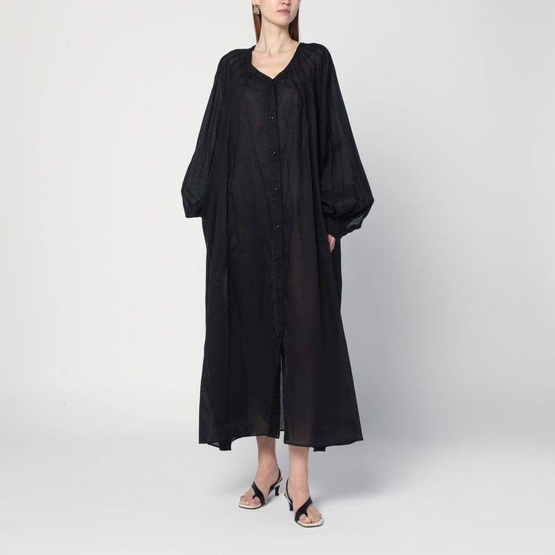 Dresses TheLatest - Loose black dress in cotton - XS Brand