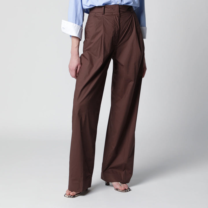 TheLatest - Brown cotton trousers