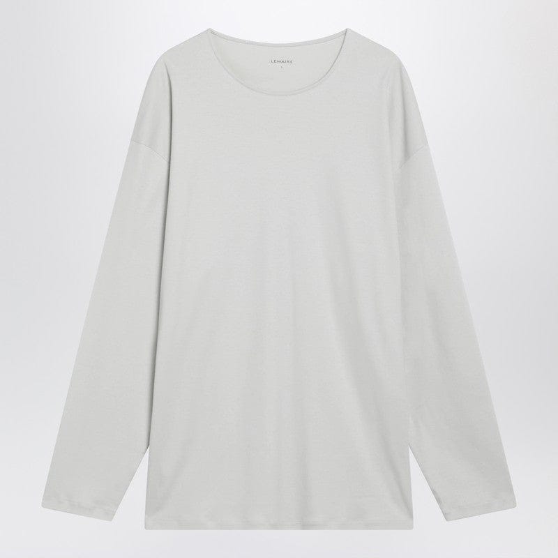 Shirts & Tops LEMAIRE - Chalk-colored cotton and silk interlock T-shirt - M Brand