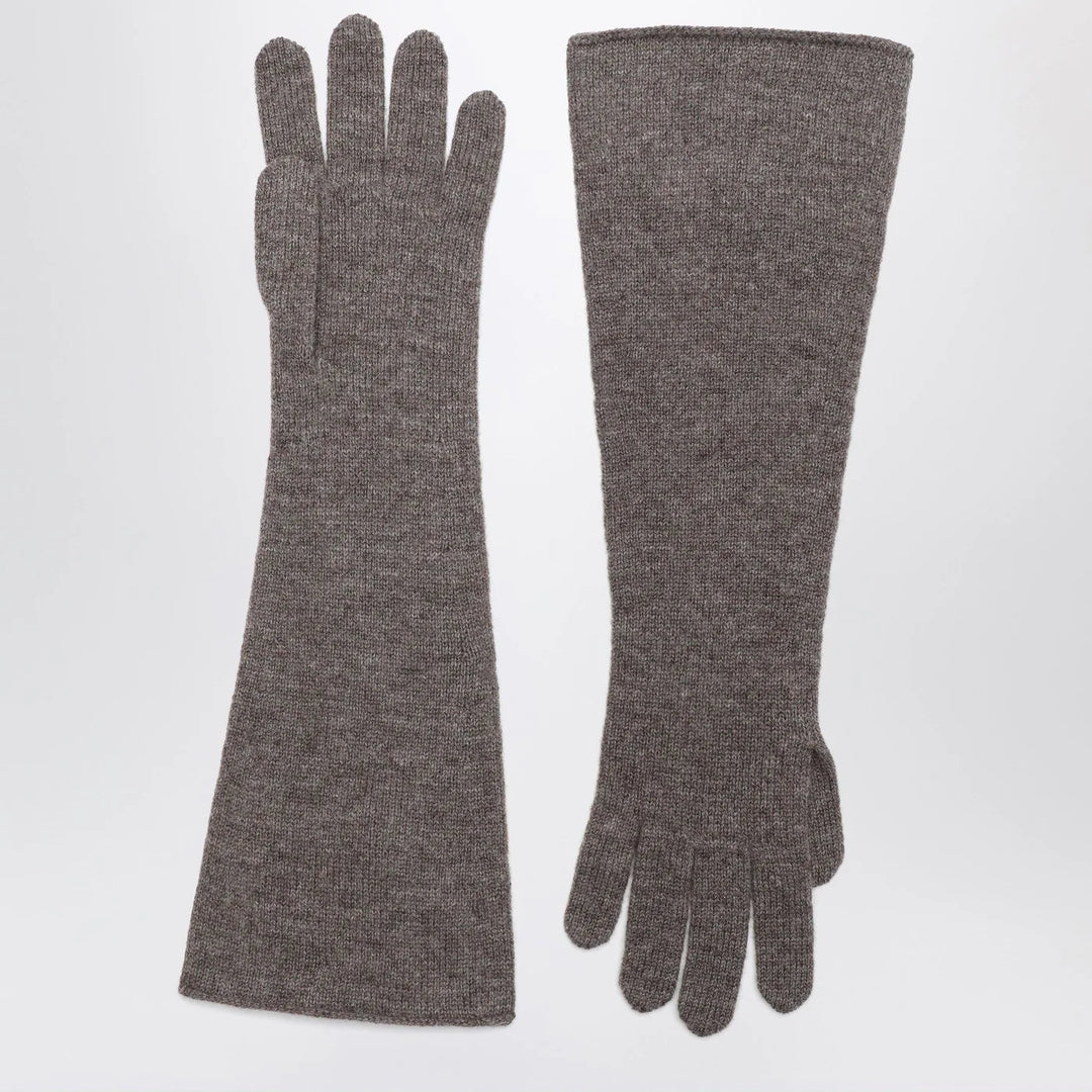 DARKPARK - Brown cashmere gloves