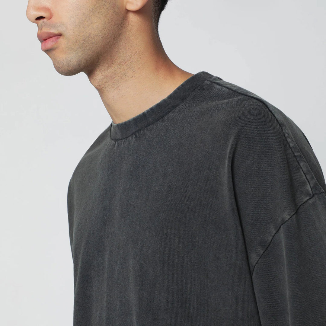 Entire Studios - Black washed boxy T-shirt