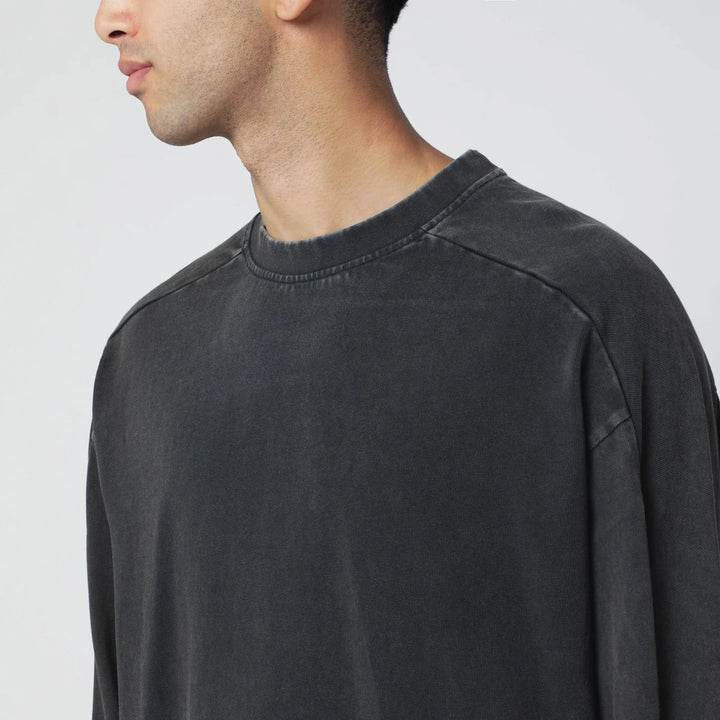 Entire Studios - Black washed long-sleeve top