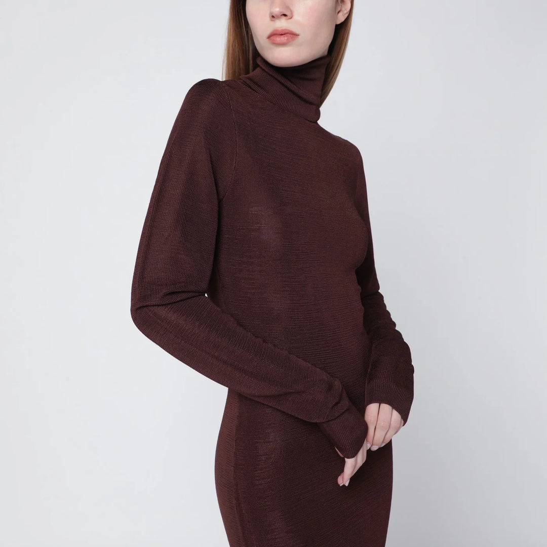 Entire Studios - Brown turtleneck dress