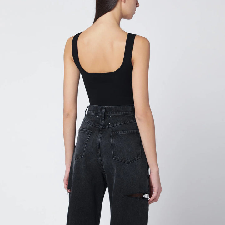 Entire Studios - Black viscose-blend top