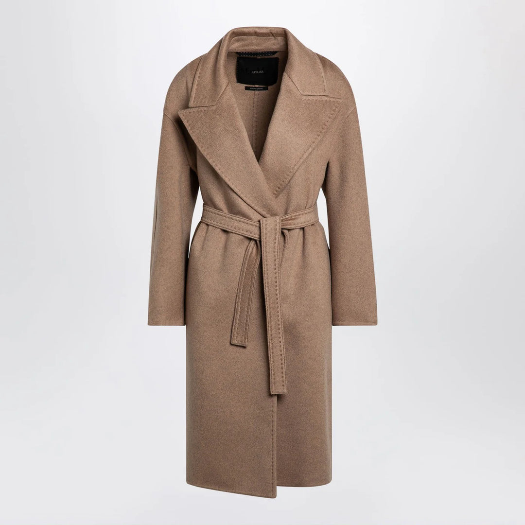 Max Mara Atelier - Beige deconstructed cashmere coat