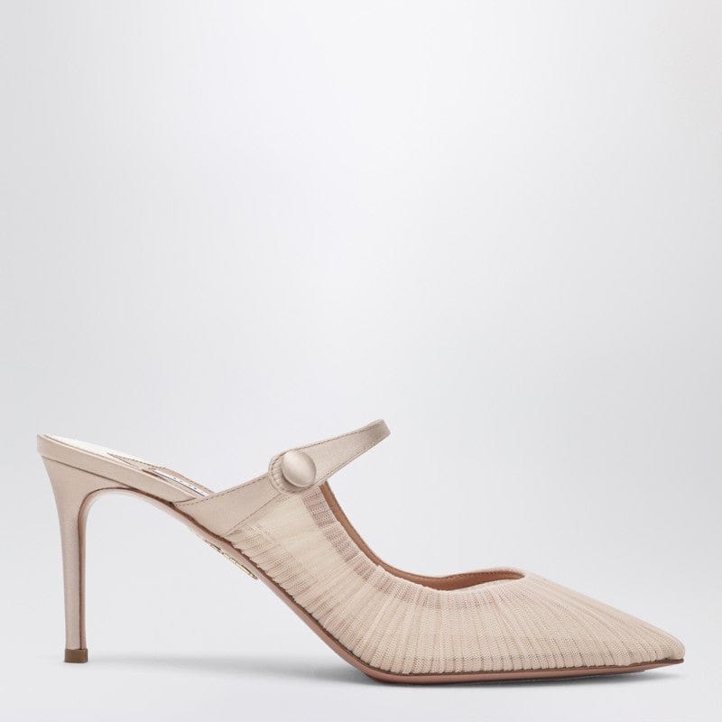 Hells Aquazzura - Voile Mule 75 powder pink - 37,5 IT Brand