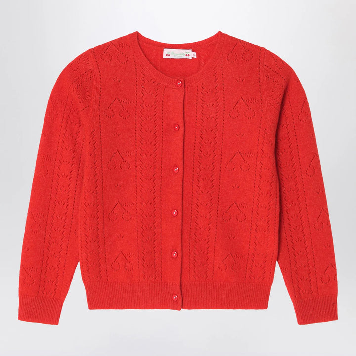 Bonpoint - Red cashmere cardigan