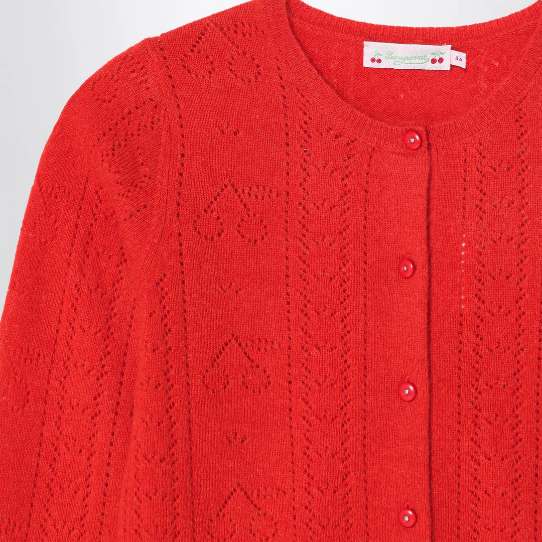 Bonpoint - Red cashmere cardigan
